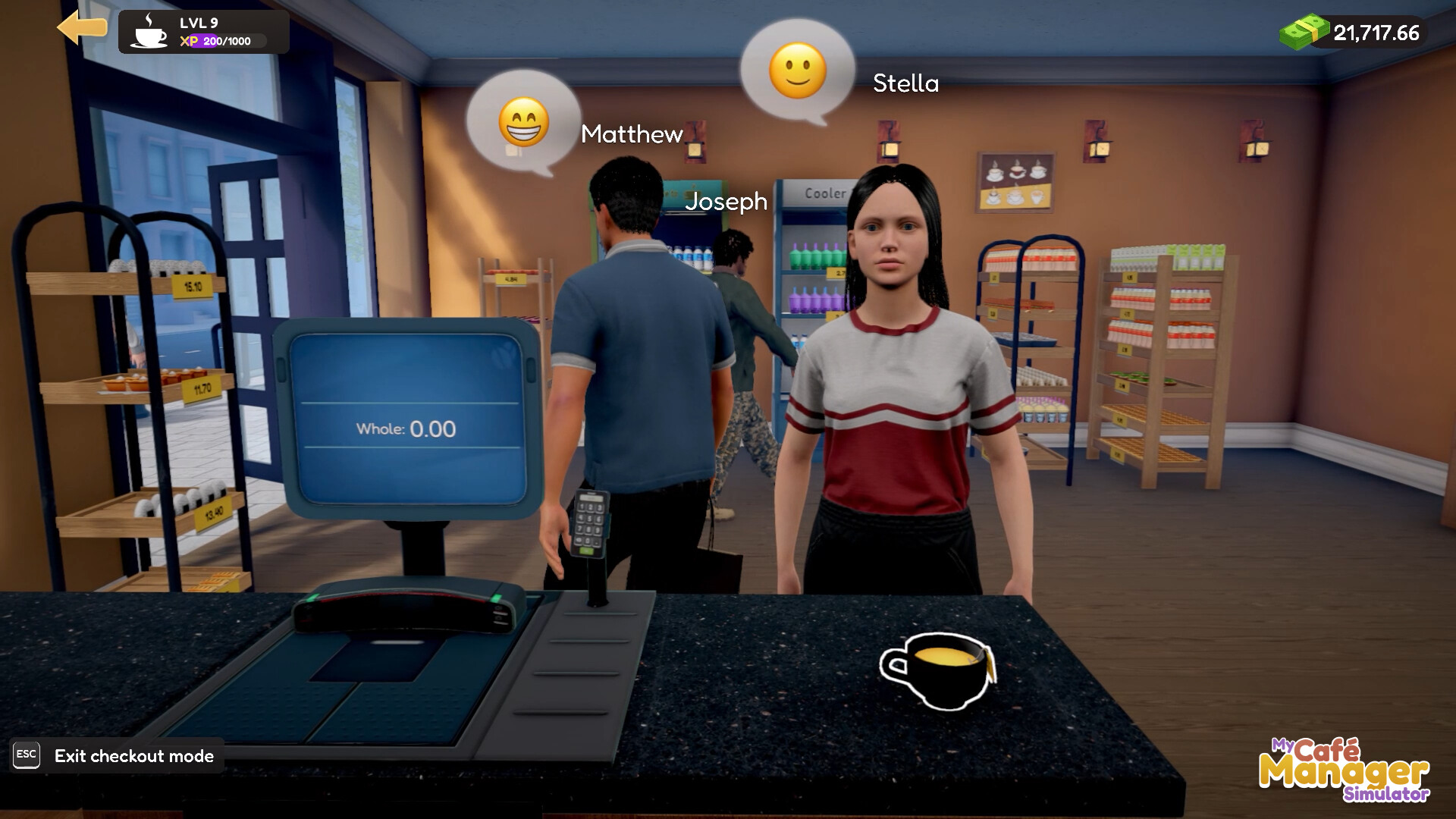 My Cafe Manager Simulator