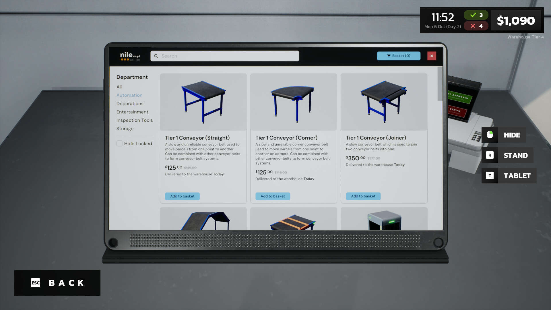 Parcel Simulator